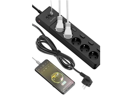 Сетевой фильтр с USB Qumo Power Bar PRO 6SP4U (P-0006)